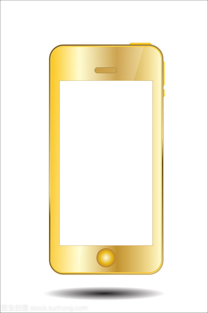 黄金手机矢量图